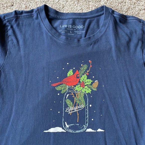 Life is Good long sleeve T shirt size L - Picture 2 of 5